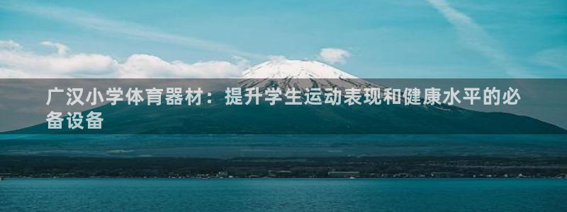 極悅平臺注冊官網入口：廣漢小學體育器材：提升學生運動