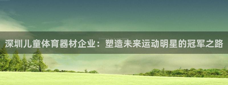 極悅娛樂官網入口：深圳兒童體育器材企業：塑造未來運動