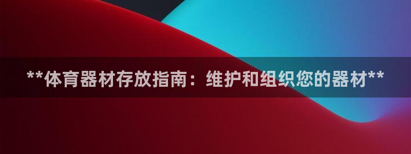 極悅娛樂游戲中心：**體育器材存放指南：維護和組織您